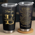 Personalized Stainless Steel Tumbler Custom Monogram Gift for Grandson Tumbler GradoCreations