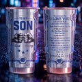 Personalized Stainless Steel Tumbler Custom Name for Son Gift Tumbler GradoCreations