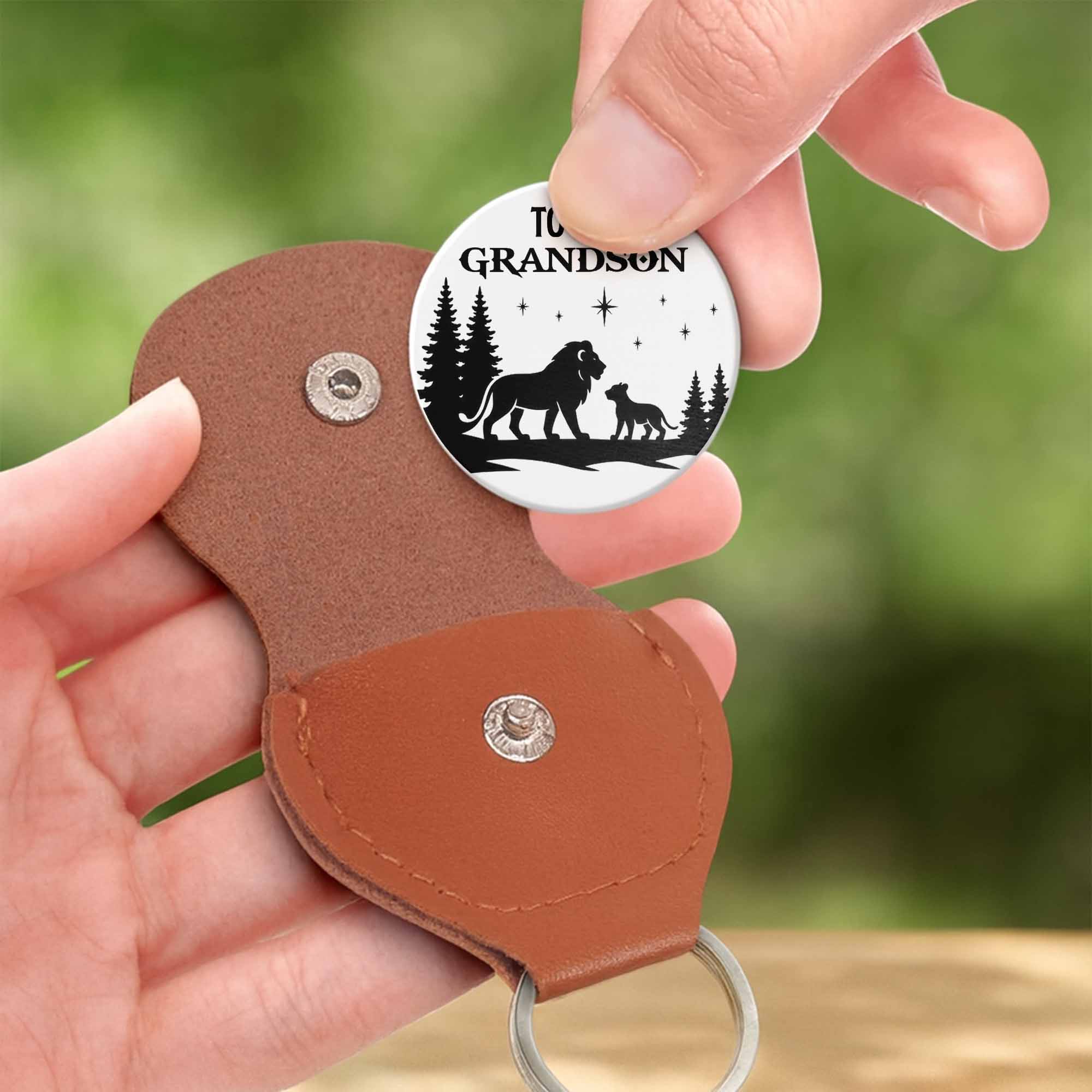 Personalized Pocket Hug Custom Message for Grandson Gift Pocket Hug GradoCreations