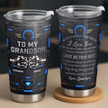 Personalized Stainless Steel Tumbler for Grandson Custom Message Gift