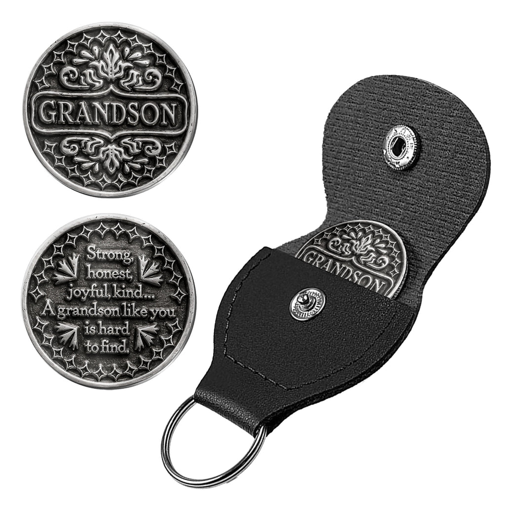 Personalized Pocket Hug Token Custom Message Gift for Grandson Pocket Hug GradoCreations