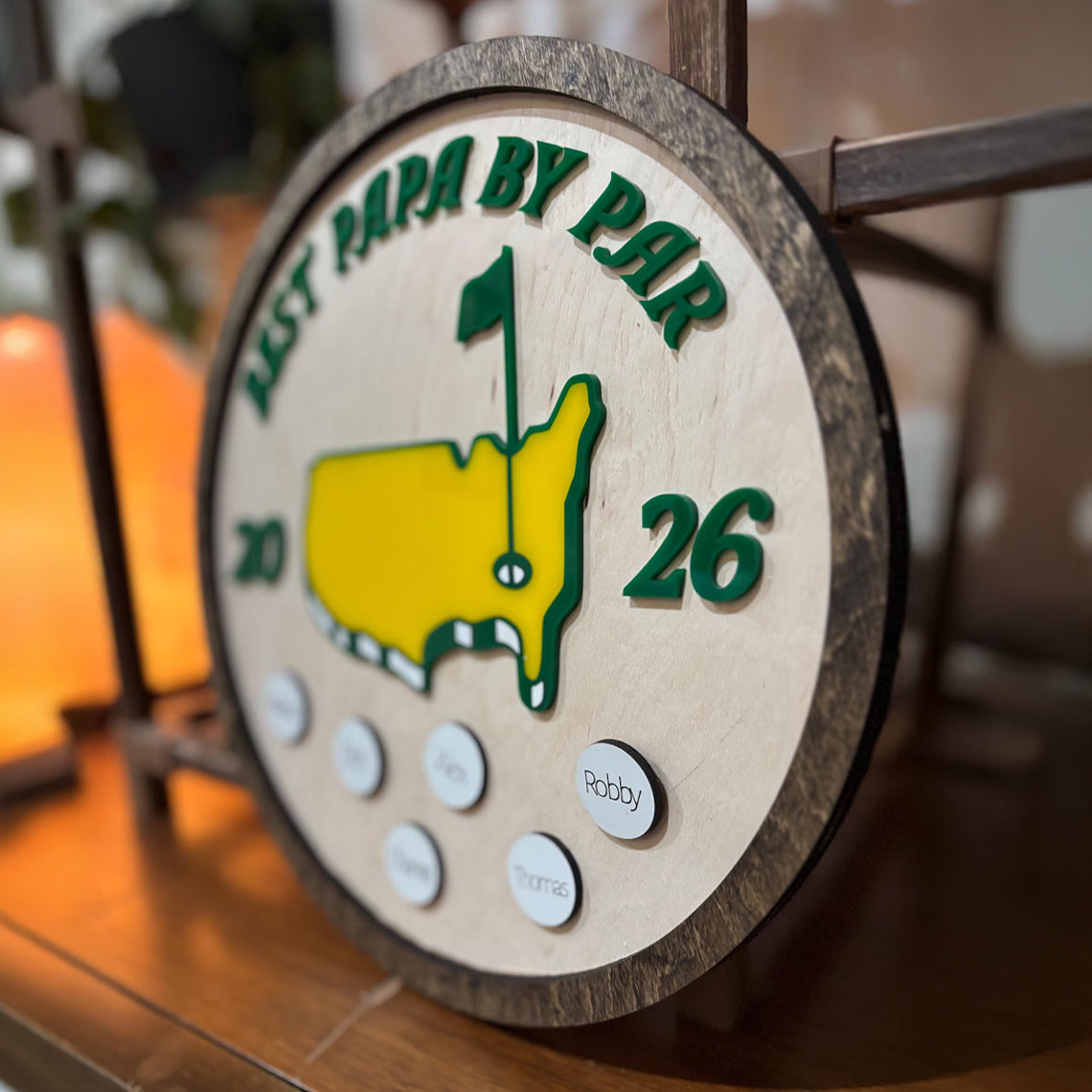 Personalized Golf Ball Plaque Custom Gift for Dad, Grandpa HN590 - Golf Ball Plaque BCF Fix GradoCreations