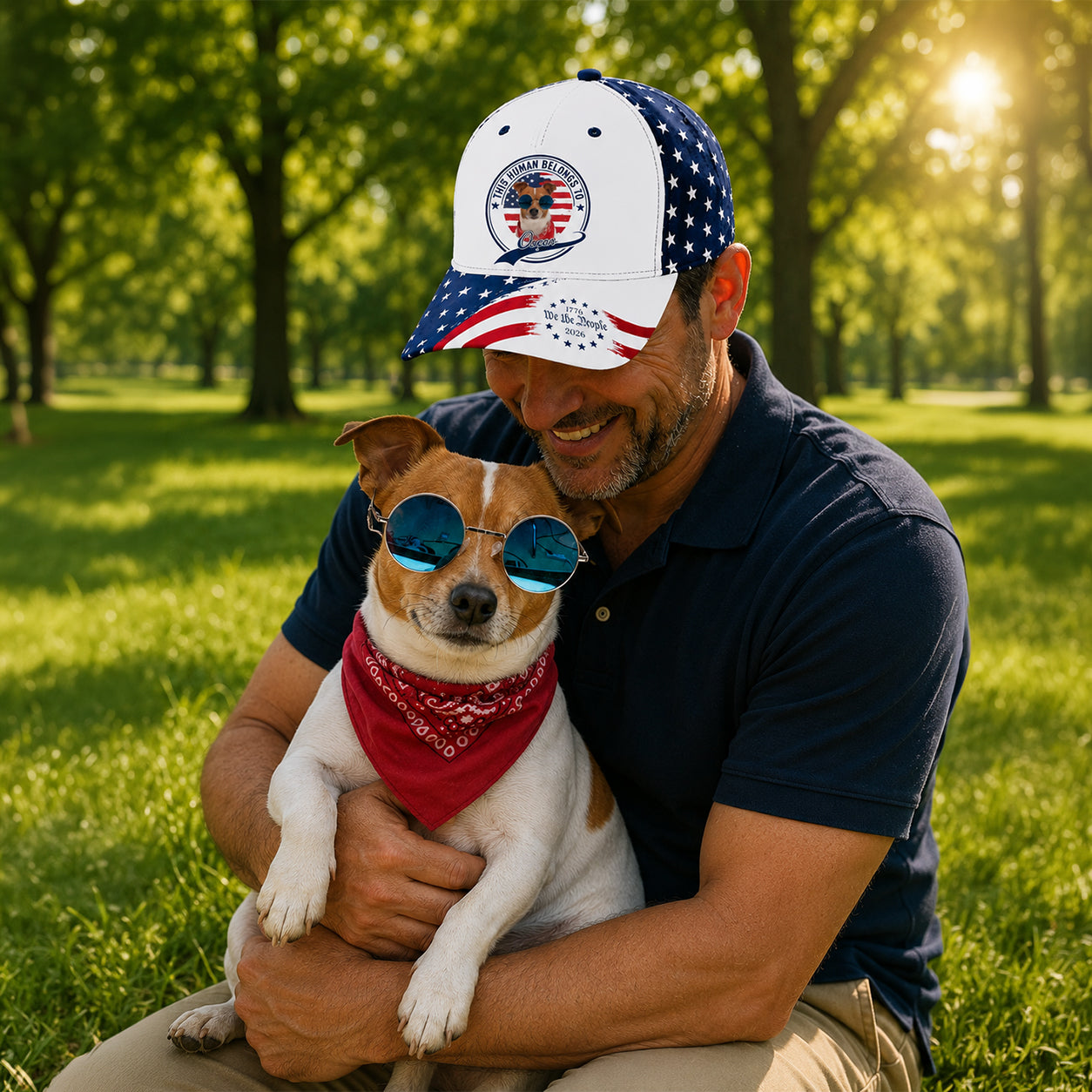 Personalized Photo Baseball Cap Custom Gift for Dog Dad Father's Day HN590 - AOP Cap GradoCreations