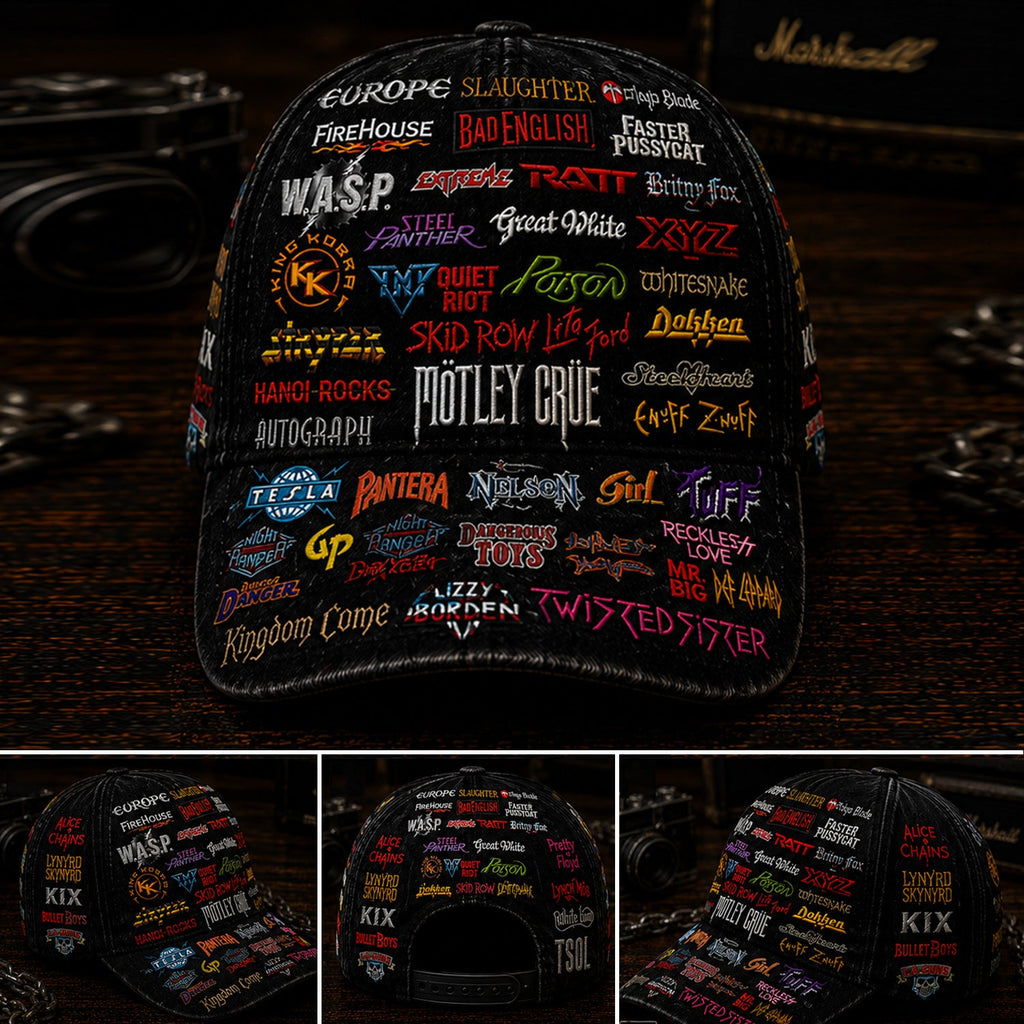 Classic Rock Legends Edition Custom Cap for Music Lovers GradoCreations