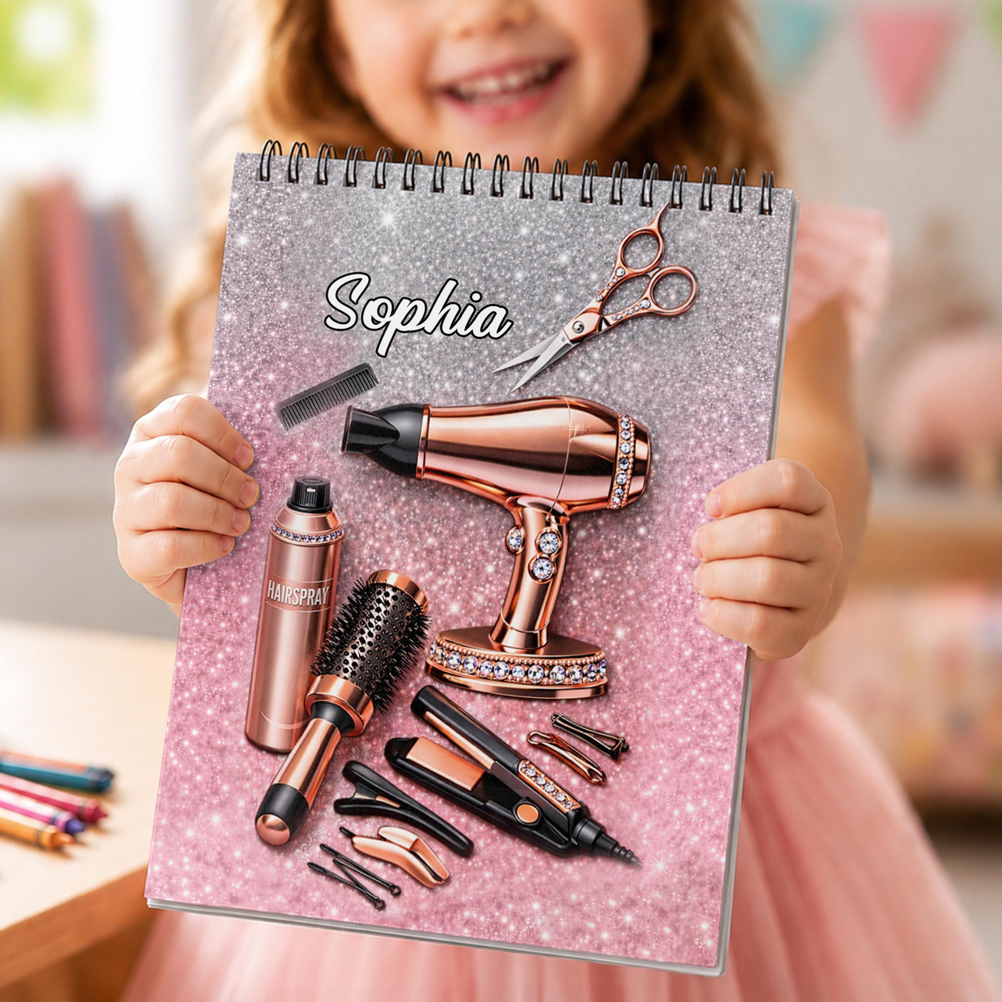 Personalized Sketch Book Custom Name Hair Stylist Gift Sketch Book GradoCreations