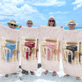Personalized Microfiber Beach Towel Custom Name Gift for Hairstylists Beach Towels GradoCreations