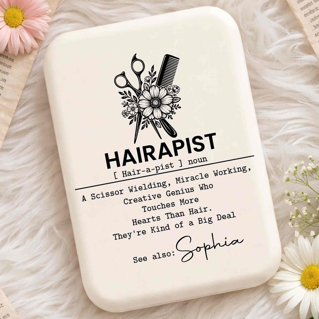 Personalized LED Pocket Mirror Custom Name for Hairstylists LED Pocket Mirror GradoCreations