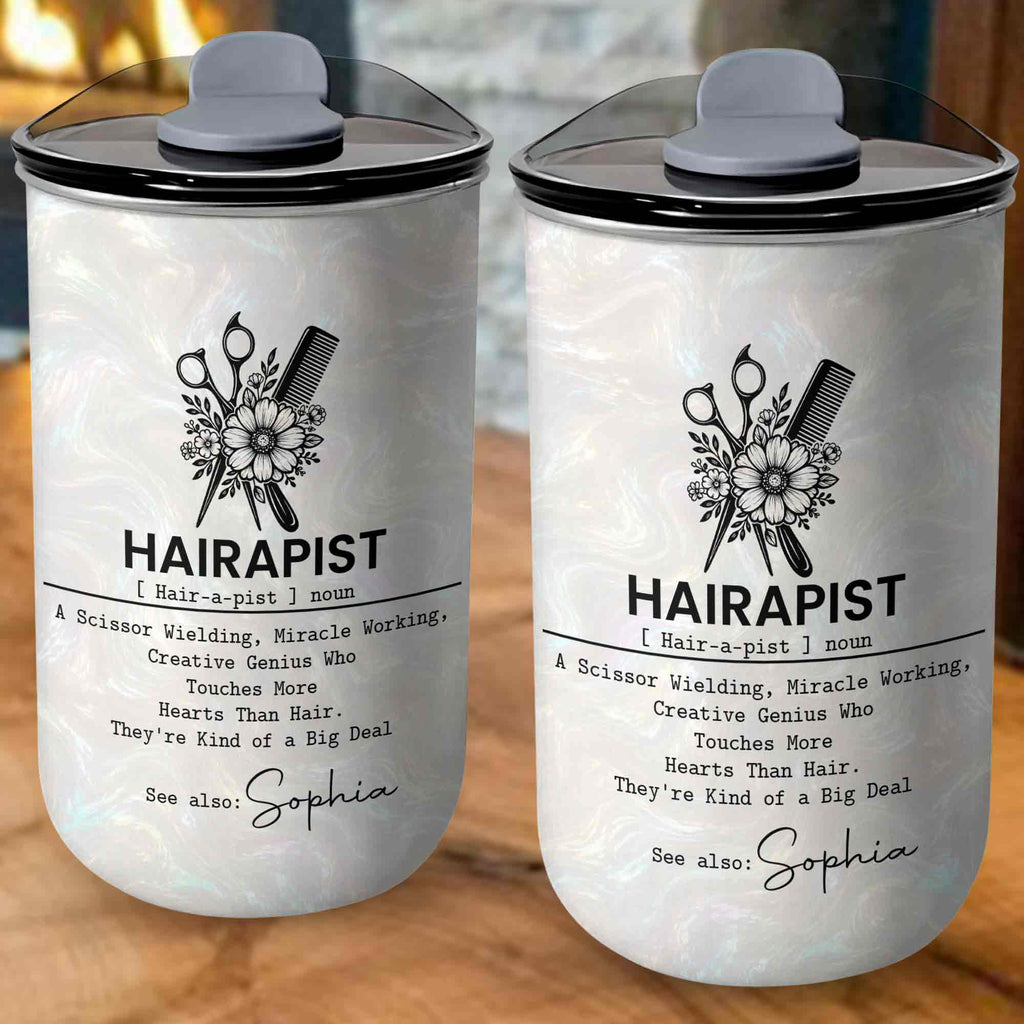 Personalized Floral 10oz Tumbler Custom Hair Stylist Gift 10oz tumbler GradoCreations