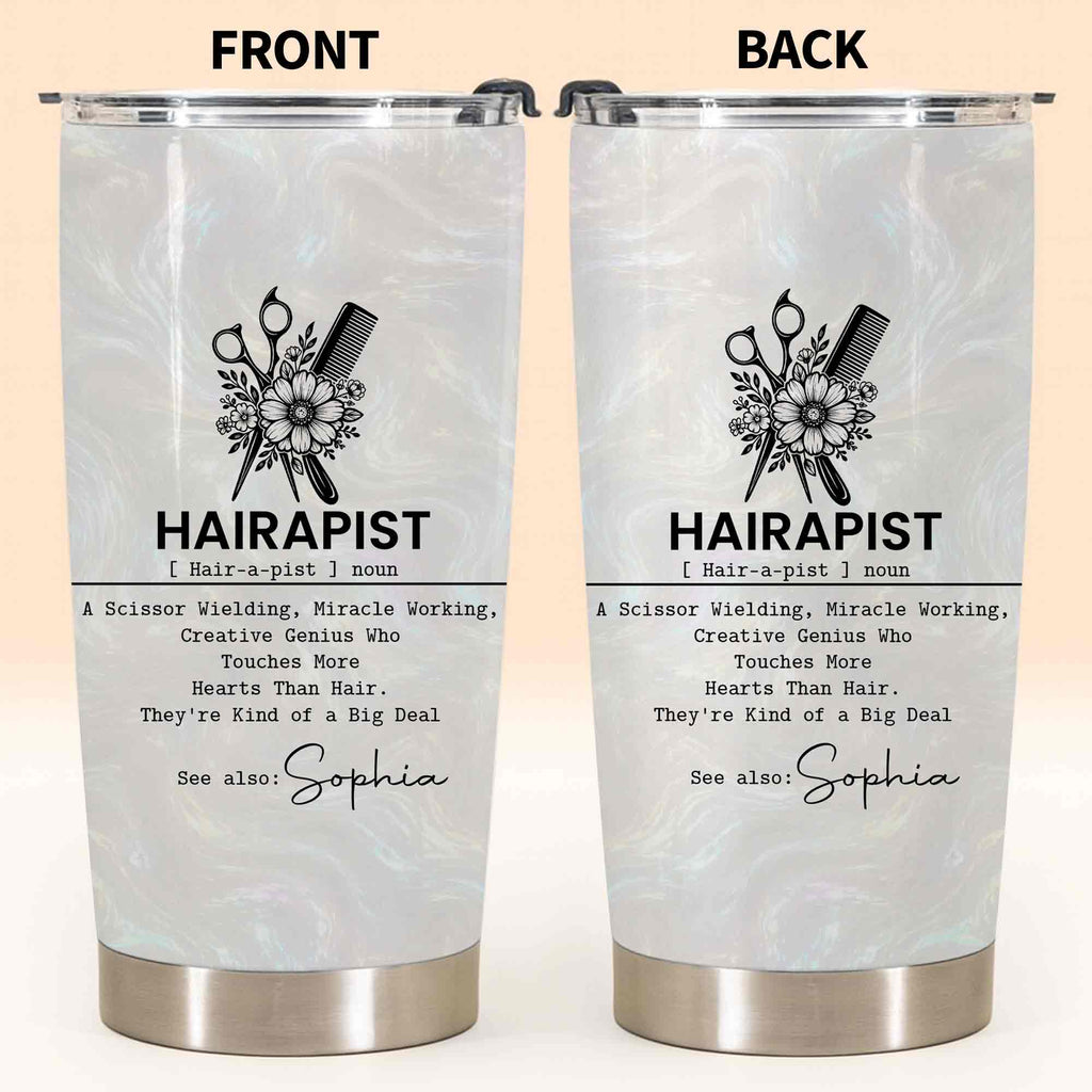 Personalized 20oz Stainless Steel Tumbler Custom Gift for Hairstylist