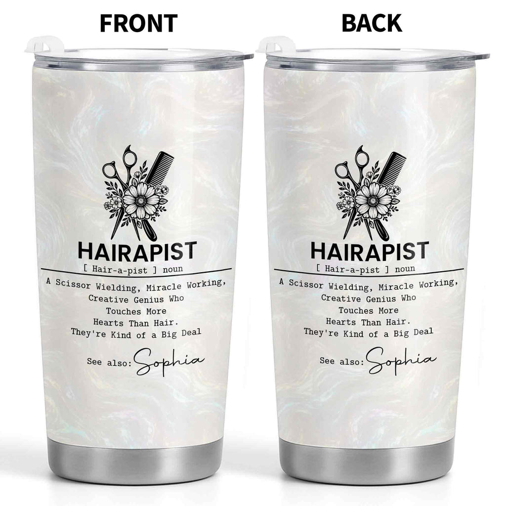 Personalized 20oz Stainless Steel Tumbler Custom Gift for Hairstylist