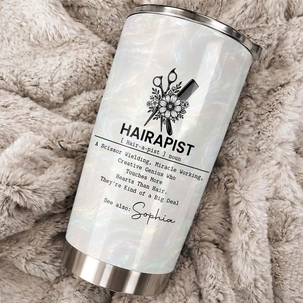 Personalized 20oz Stainless Steel Tumbler Custom Gift for Hairstylist