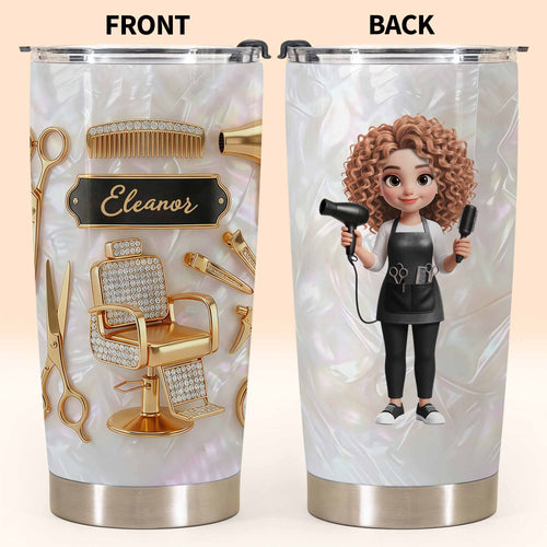 Personalized 20oz Stainless Steel Tumbler Gift for Hairstylist 20oz Tumbler GradoCreations