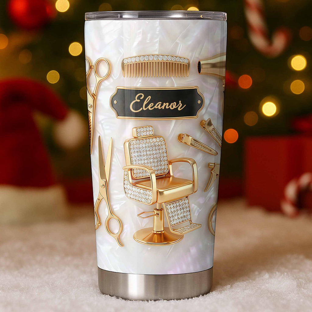 Personalized 20oz Stainless Steel Tumbler Gift for Hairstylist 20oz Tumbler GradoCreations