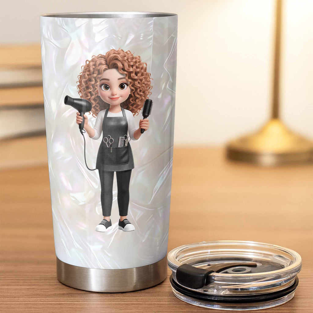 Personalized 20oz Stainless Steel Tumbler Gift for Hairstylist 20oz Tumbler GradoCreations