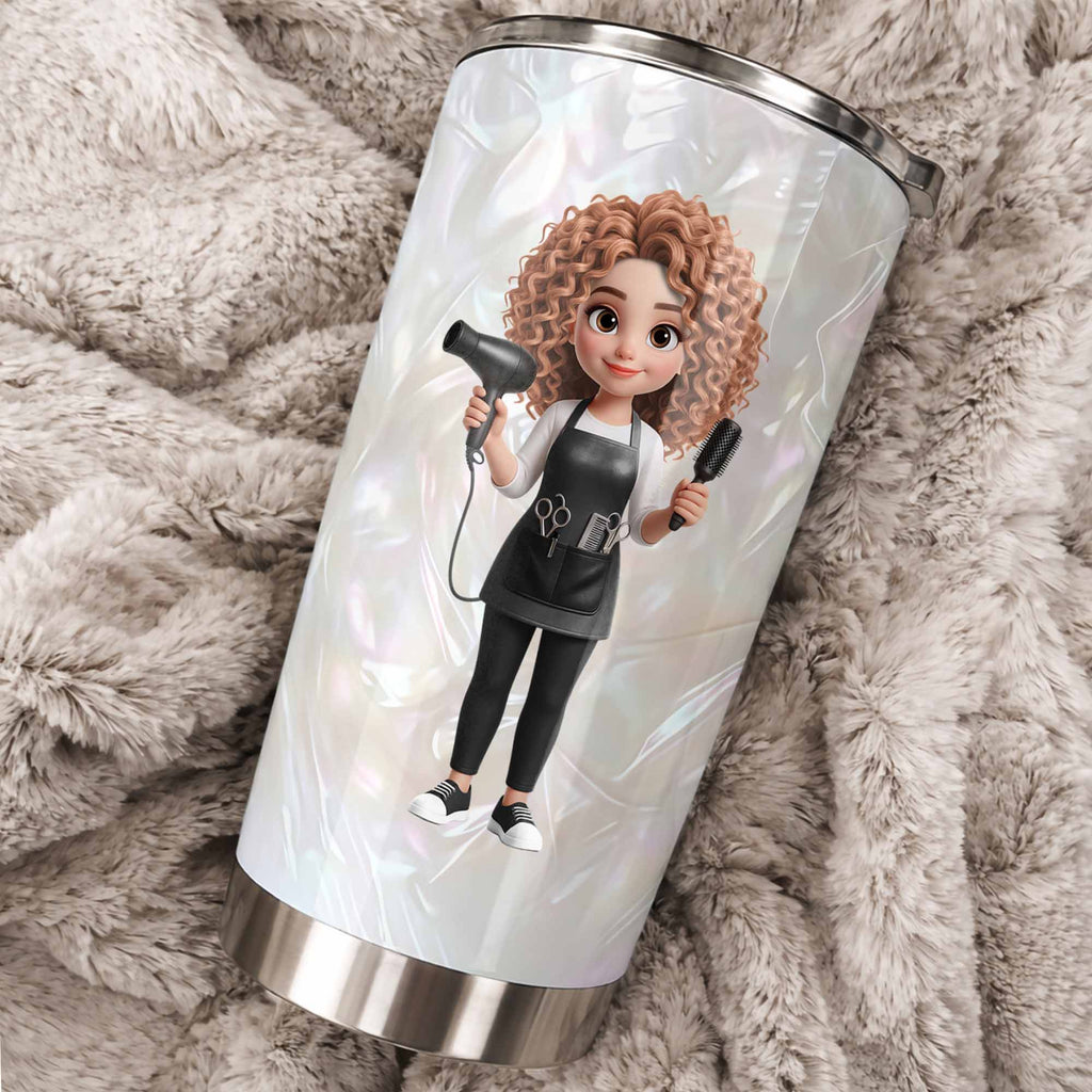 Personalized 20oz Stainless Steel Tumbler Gift for Hairstylist 20oz Tumbler GradoCreations