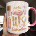 Personalized Accent Mug for Hair Stylists with Custom Name Gift Accent Mug GradoCreations
