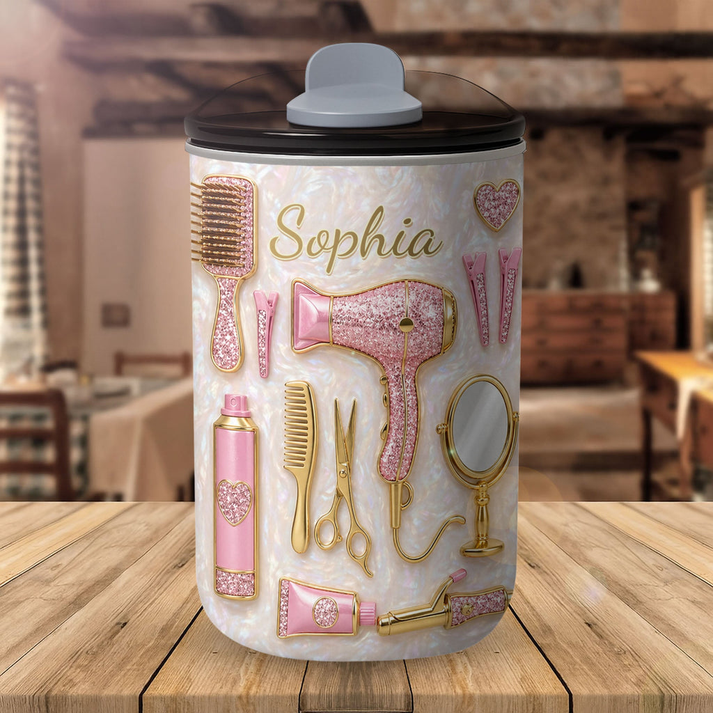Personalized 10oz Tumbler for Hairstylist with Custom Name 10oz tumbler GradoCreations