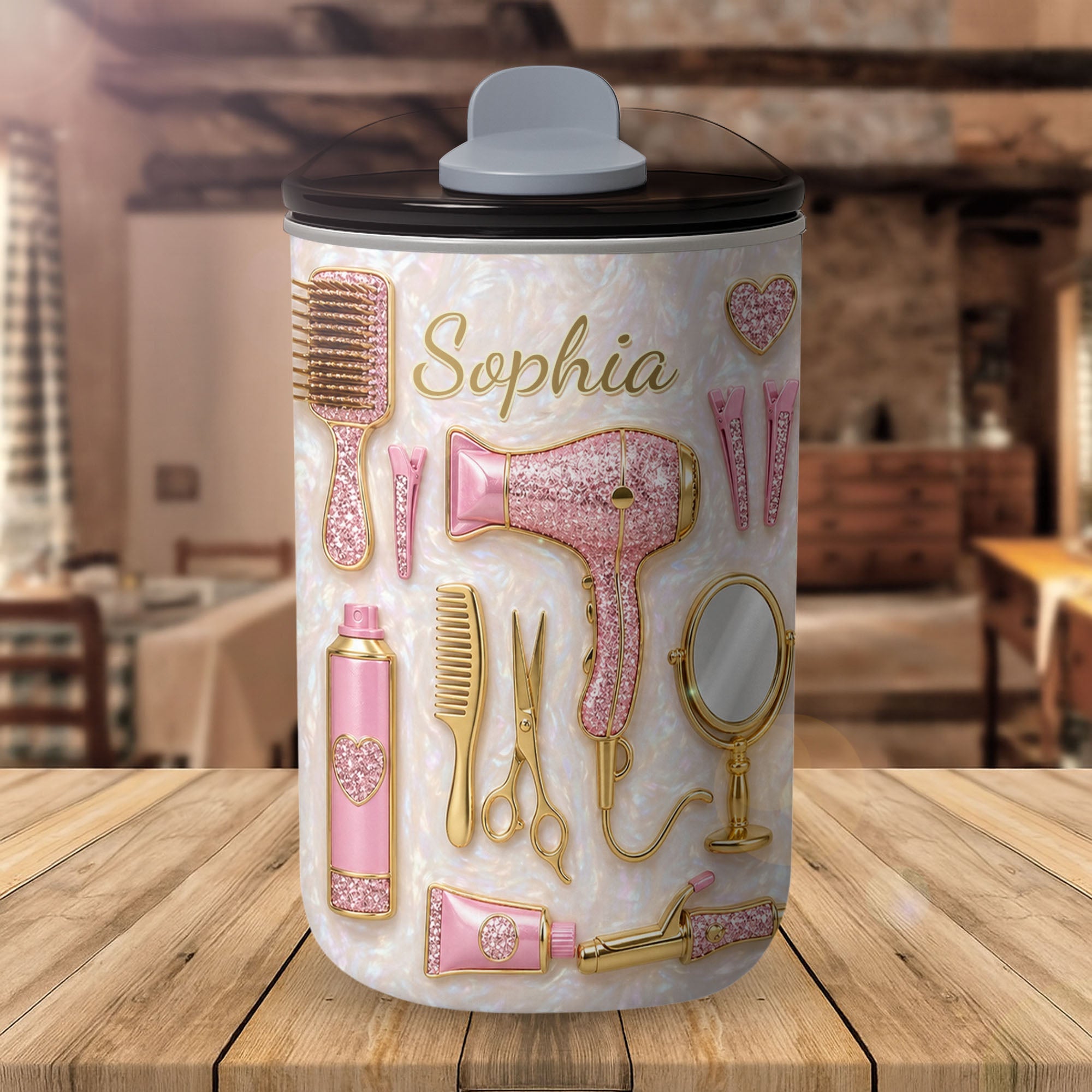 Personalized 10oz Tumbler for Hairstylist with Custom Name 10oz tumbler GradoCreations
