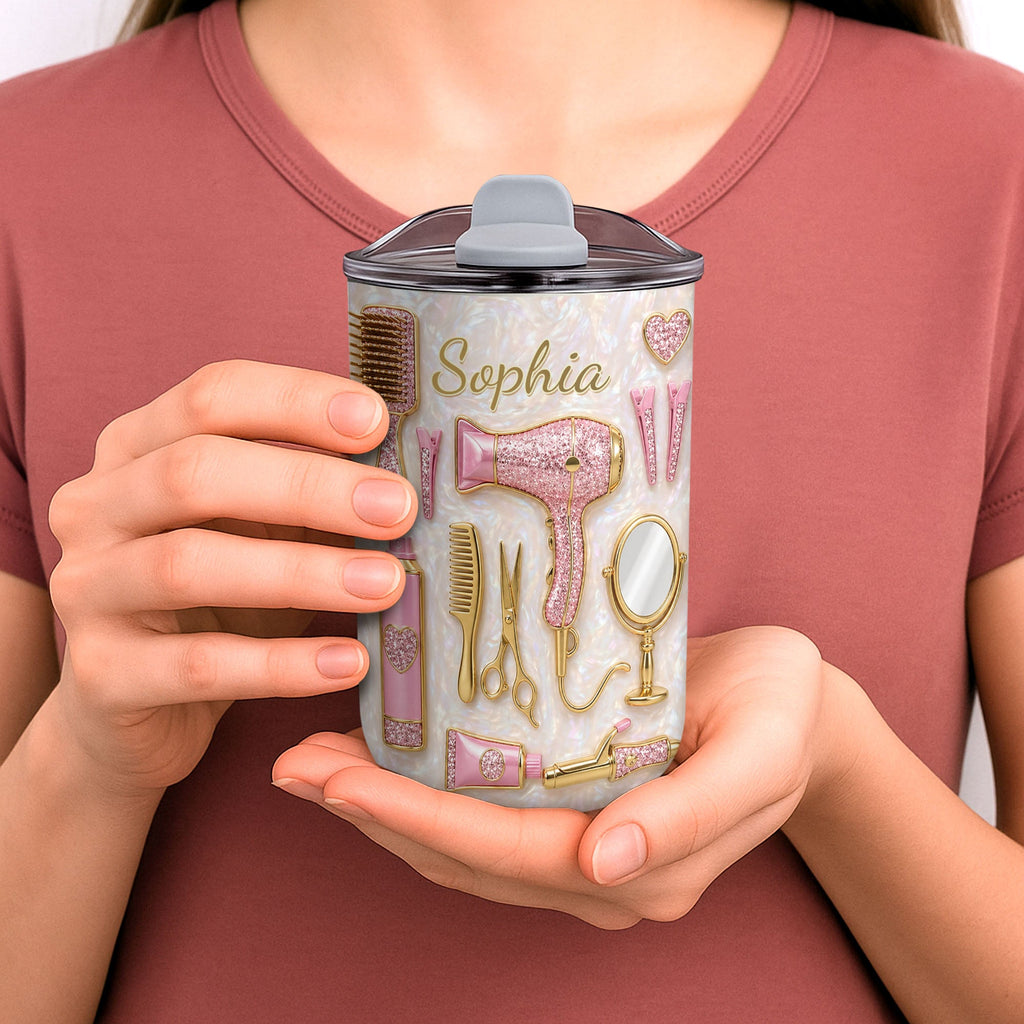 Personalized 10oz Tumbler for Hairstylist with Custom Name 10oz tumbler GradoCreations