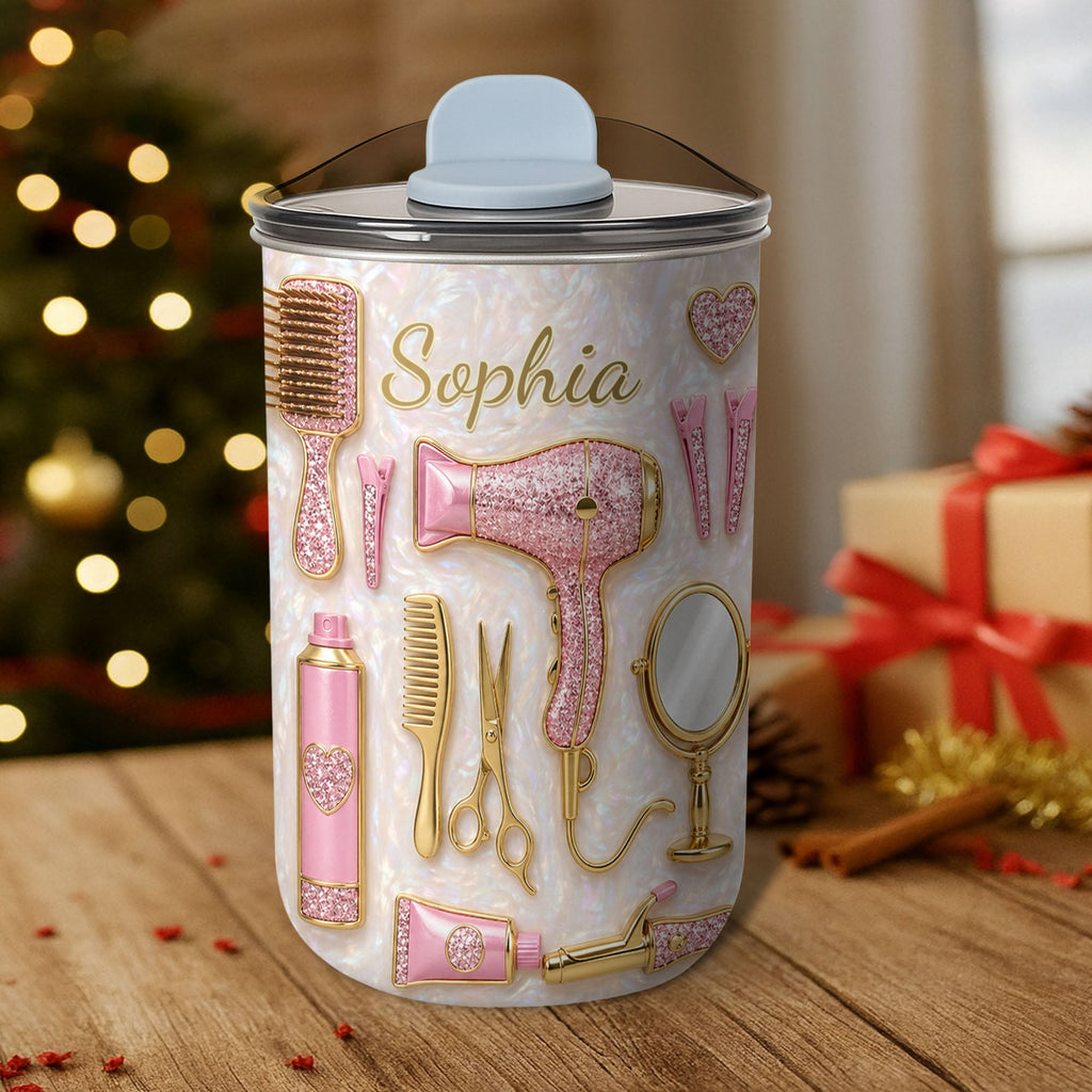Personalized 10oz Tumbler for Hairstylist with Custom Name 10oz tumbler GradoCreations