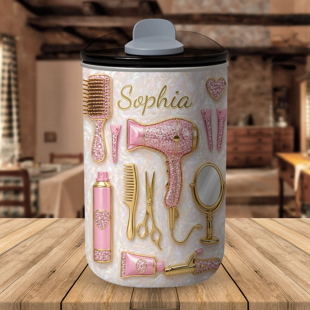 Personalized 10oz Tumbler for Hairstylist with Custom Name 10oz tumbler GradoCreations