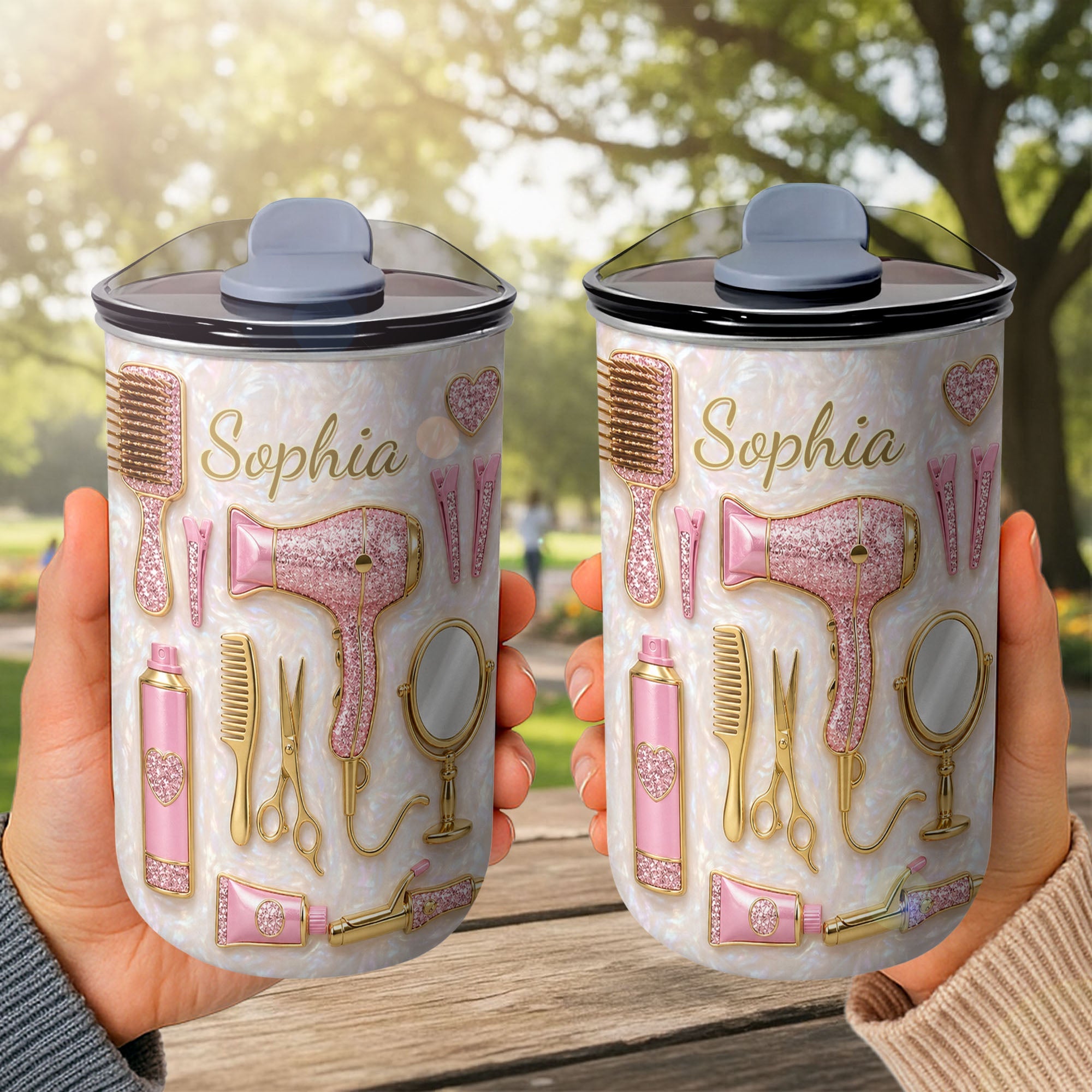 Personalized 10oz Tumbler for Hairstylist with Custom Name 10oz tumbler GradoCreations