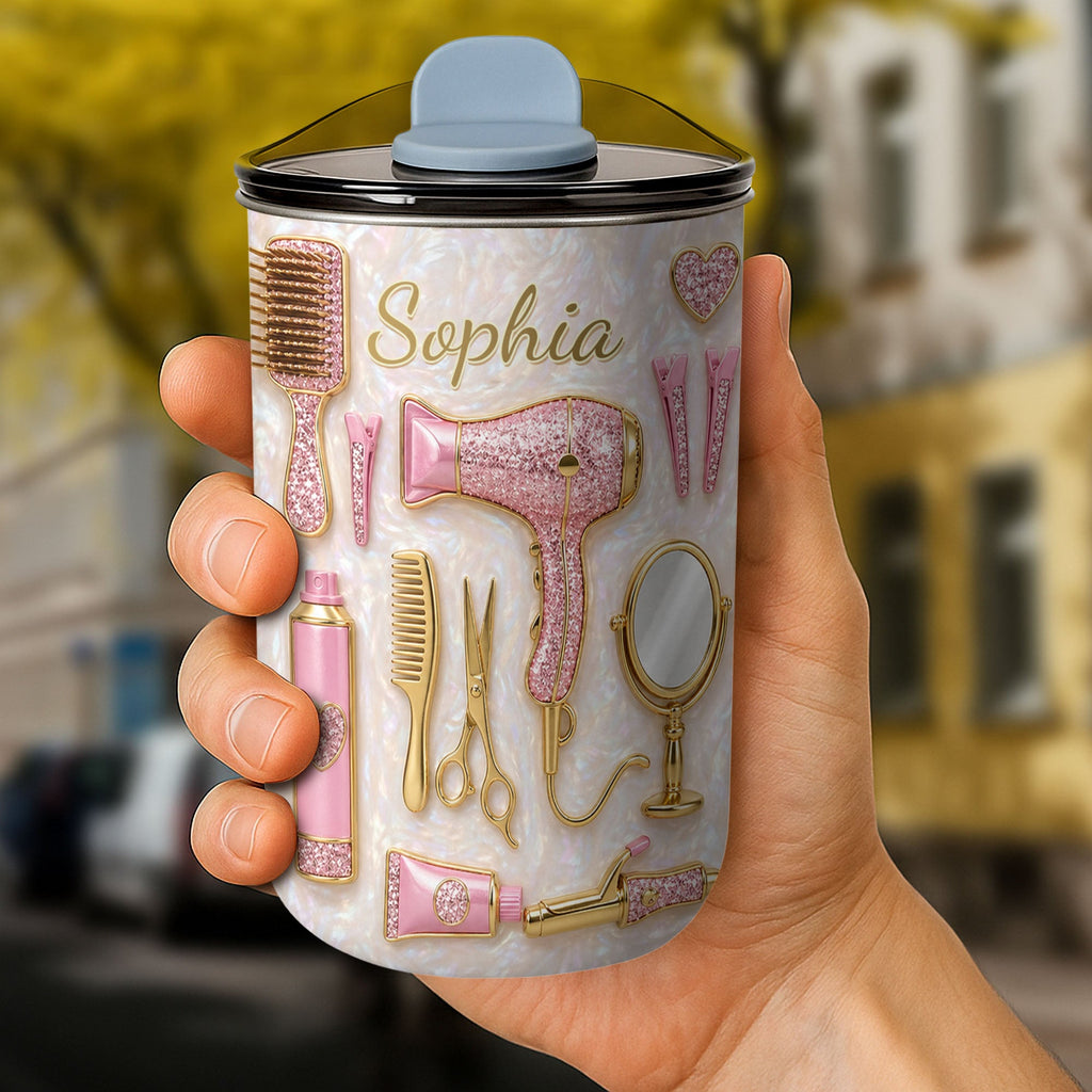 Personalized 10oz Tumbler for Hairstylist with Custom Name 10oz tumbler GradoCreations