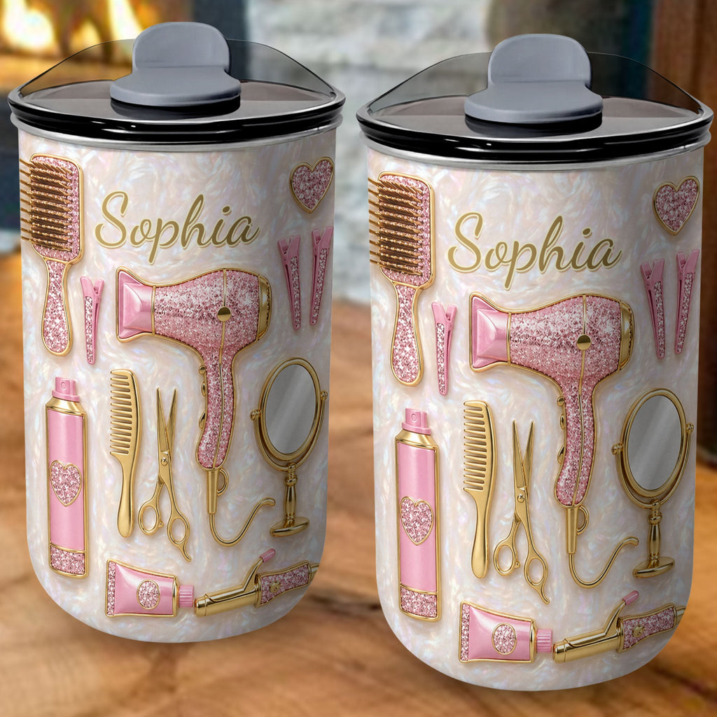 Personalized 10oz Tumbler for Hairstylist with Custom Name 10oz tumbler GradoCreations