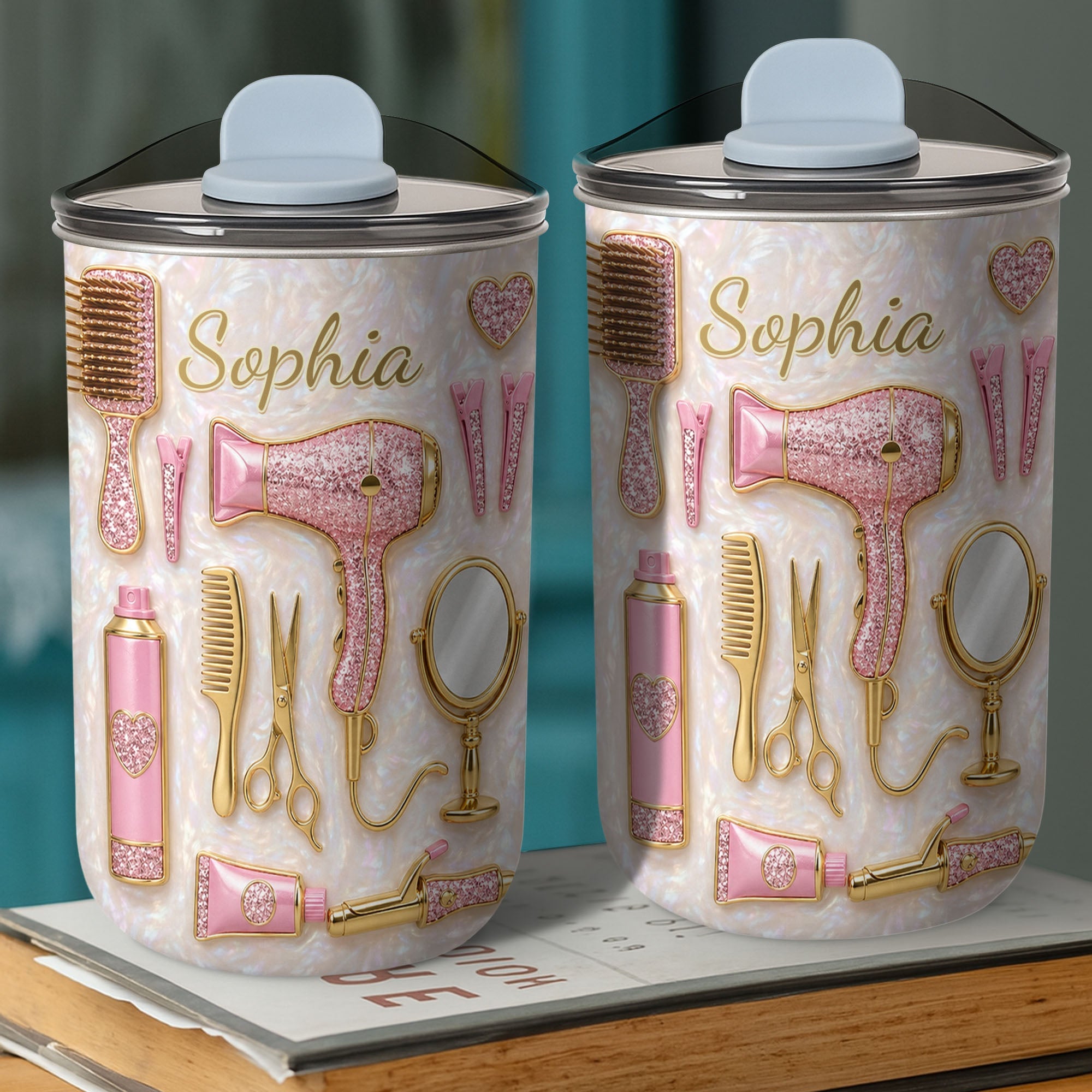 Personalized 10oz Tumbler for Hairstylist with Custom Name 10oz tumbler GradoCreations