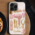 Personalized Clear Phone Case for Hairstylists with Custom Name Gift Clear Phone Case GradoCreations