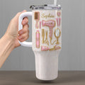 Personalized 40oz Tumbler Custom Name Gift for Hairstylist 40oz Tumbler GradoCreations