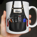 Personalized Barber Mug Custom Name Gift for Dad Funny Edge-to-edge Mug GradoCreations