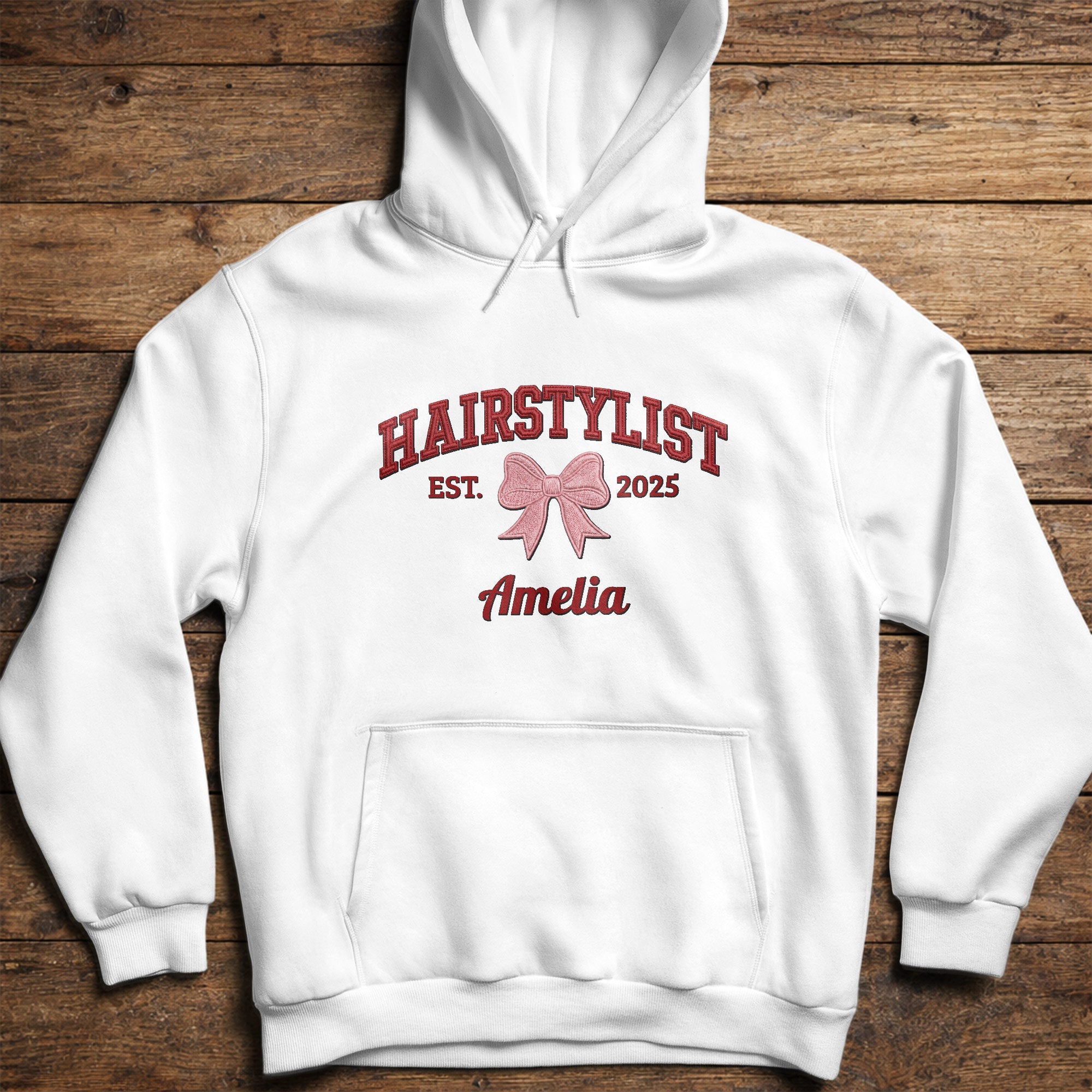 Personalized Hairstylist Custom Name 3D Embroidery T-shirt Hoodie Gift Shirt GradoCreations