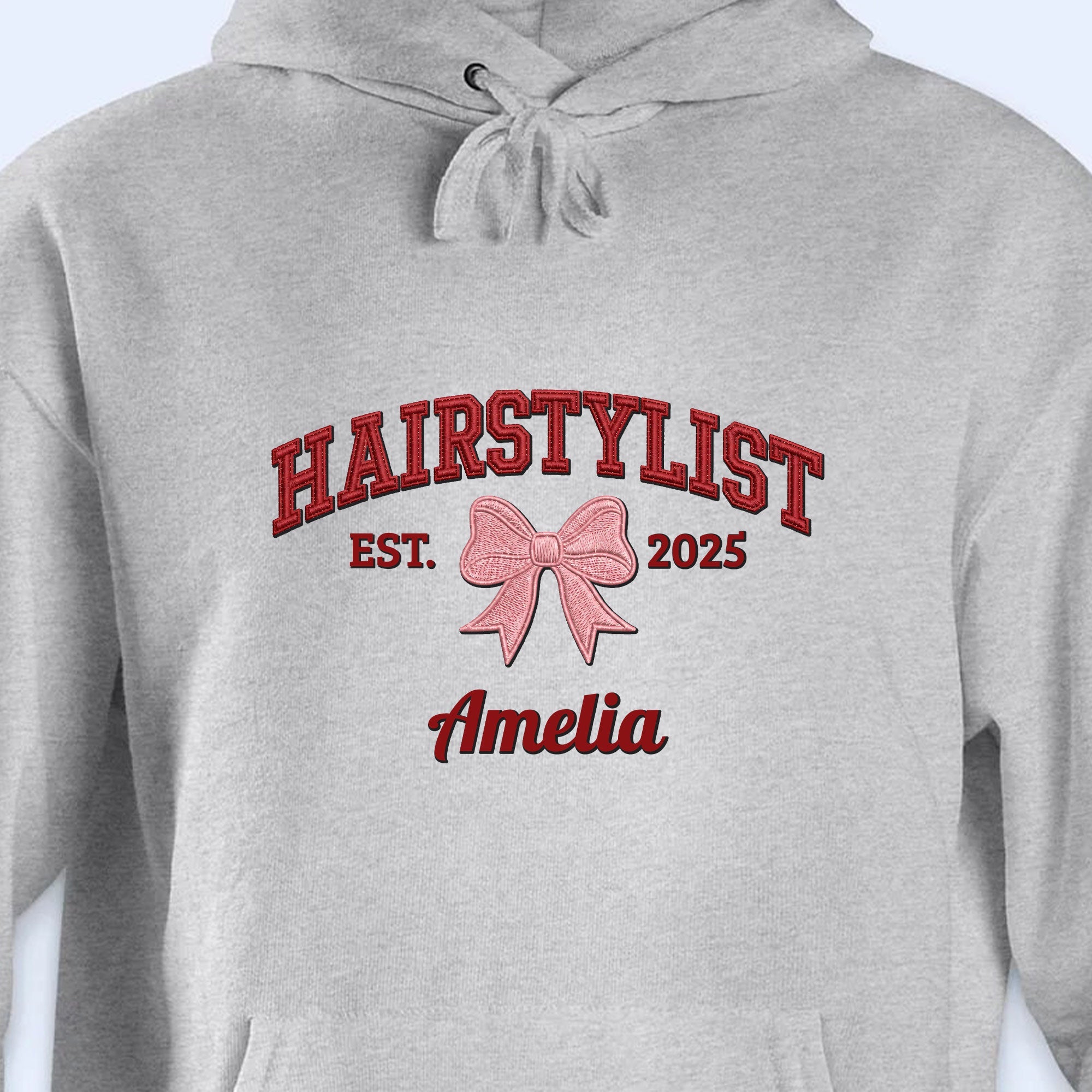 Personalized Hairstylist Custom Name 3D Embroidery T-shirt Hoodie Gift Shirt GradoCreations