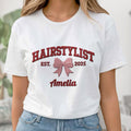 Personalized Hairstylist Custom Name 3D Embroidery T-shirt Hoodie Gift Shirt GradoCreations