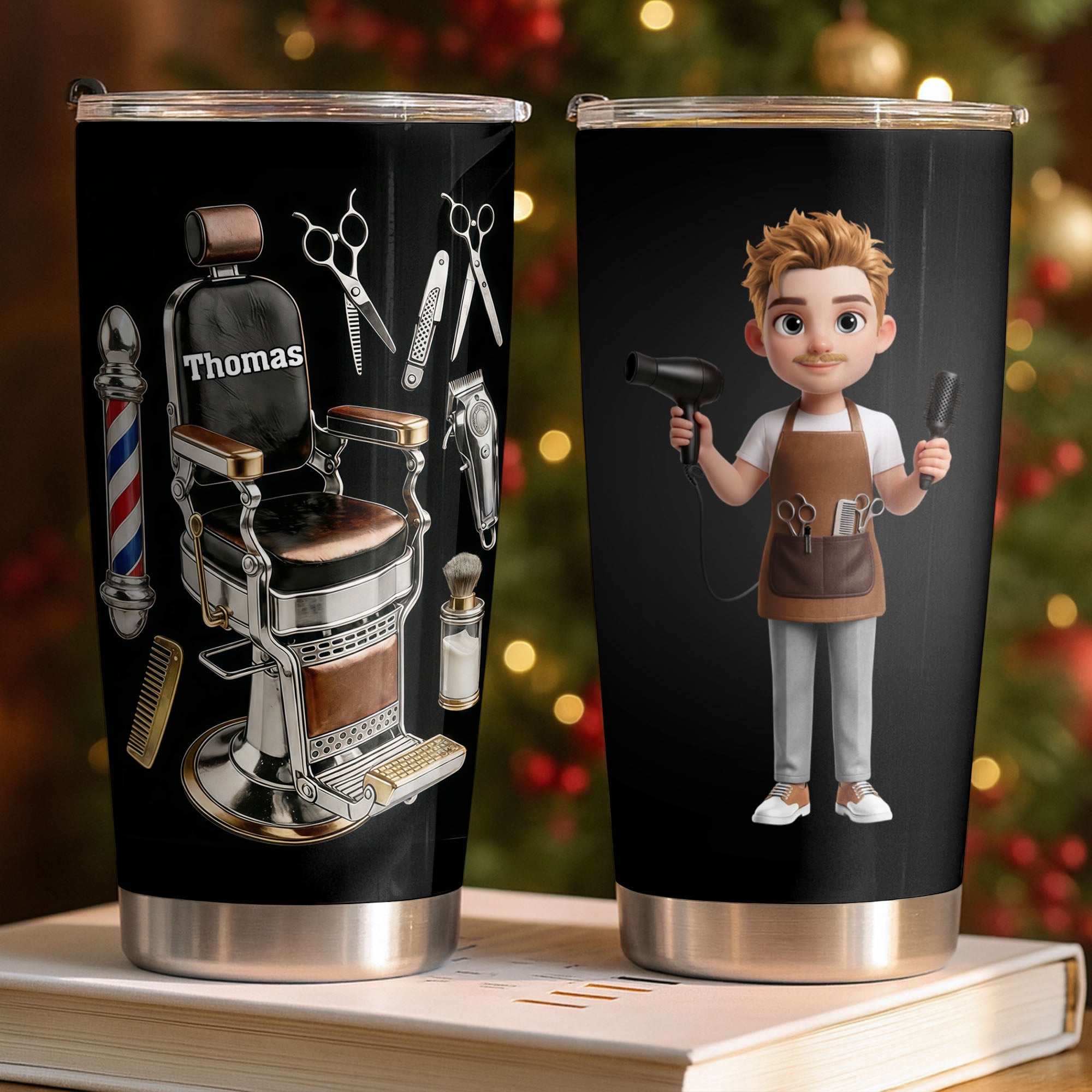Personalized Stainless Steel Tumbler Gift for Hairstylist Tumbler GradoCreations