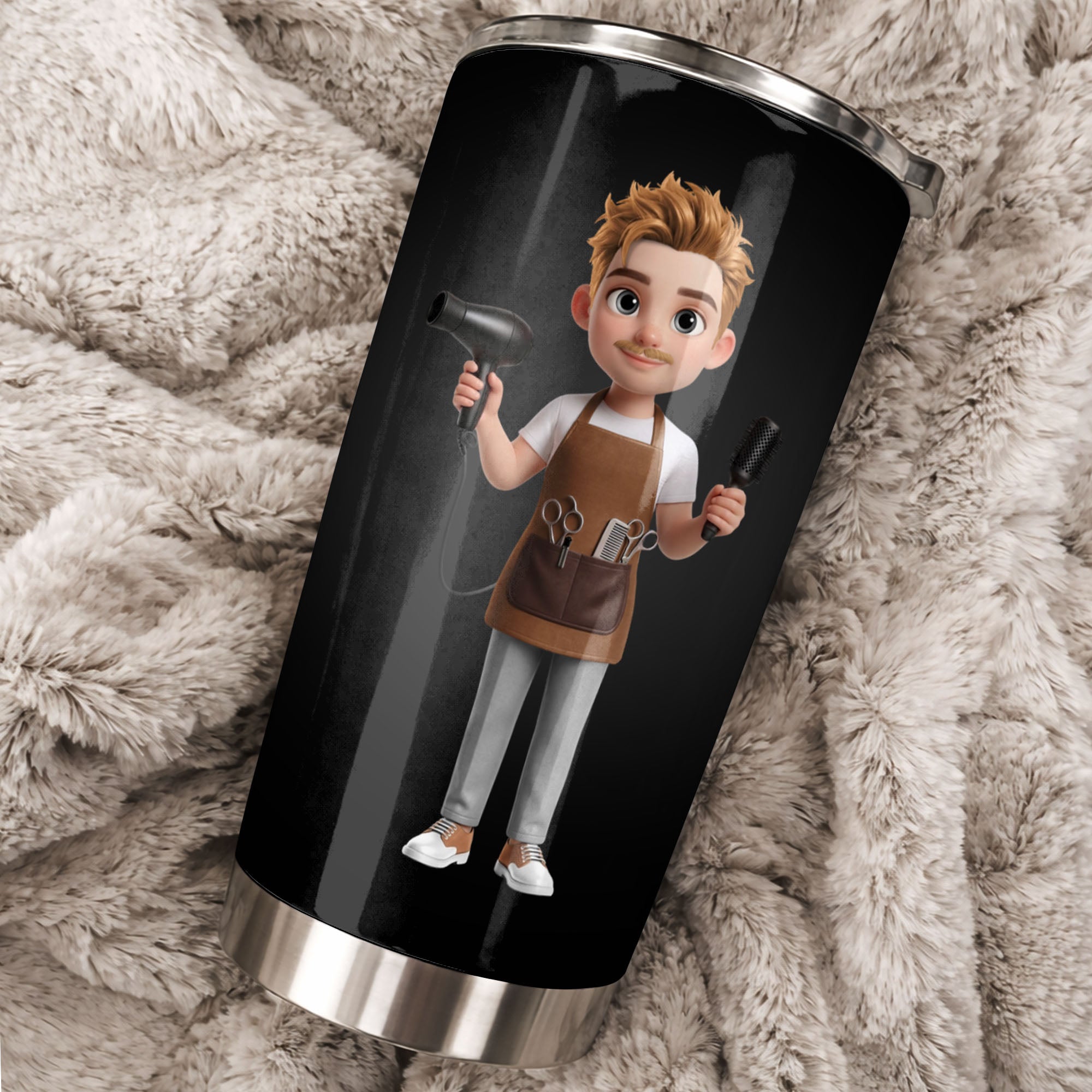 Personalized Stainless Steel Tumbler Gift for Hairstylist Tumbler GradoCreations