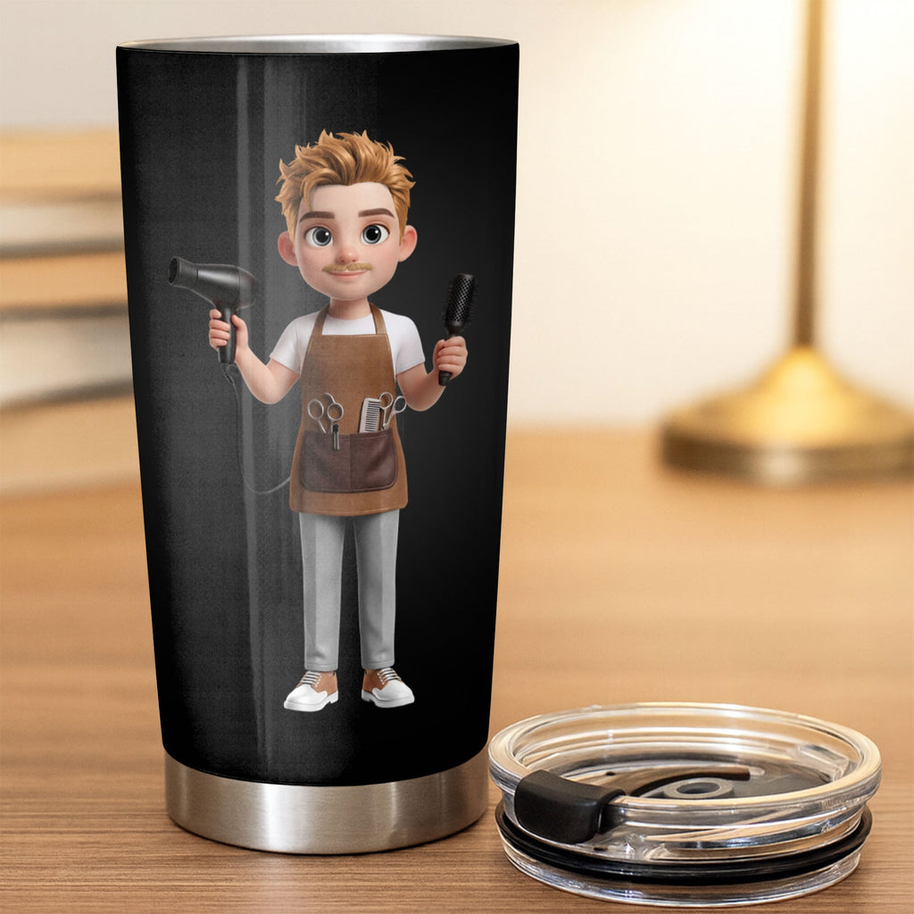 Personalized Stainless Steel Tumbler Gift for Hairstylist Tumbler GradoCreations