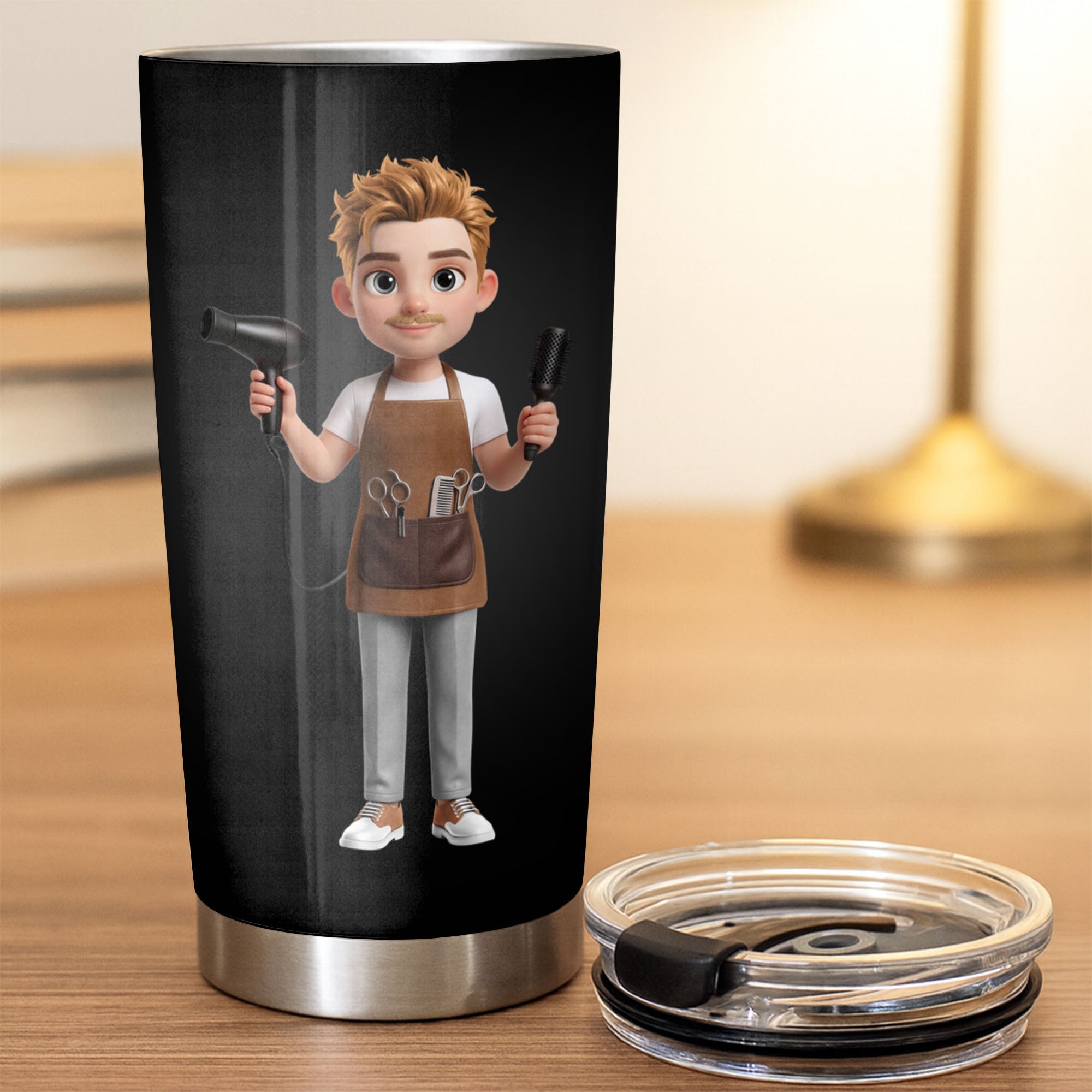 Personalized Stainless Steel Tumbler Gift for Hairstylist Tumbler GradoCreations