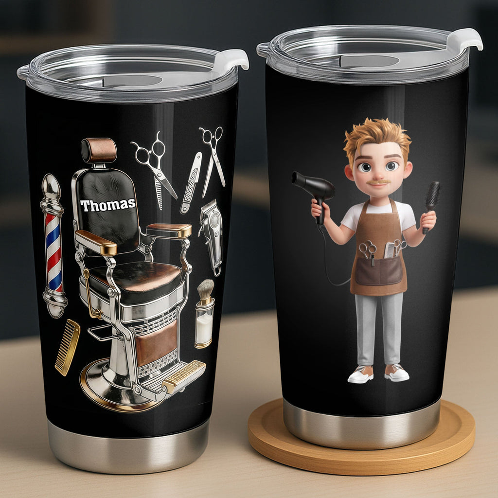 Personalized Stainless Steel Tumbler Gift for Hairstylist Tumbler GradoCreations