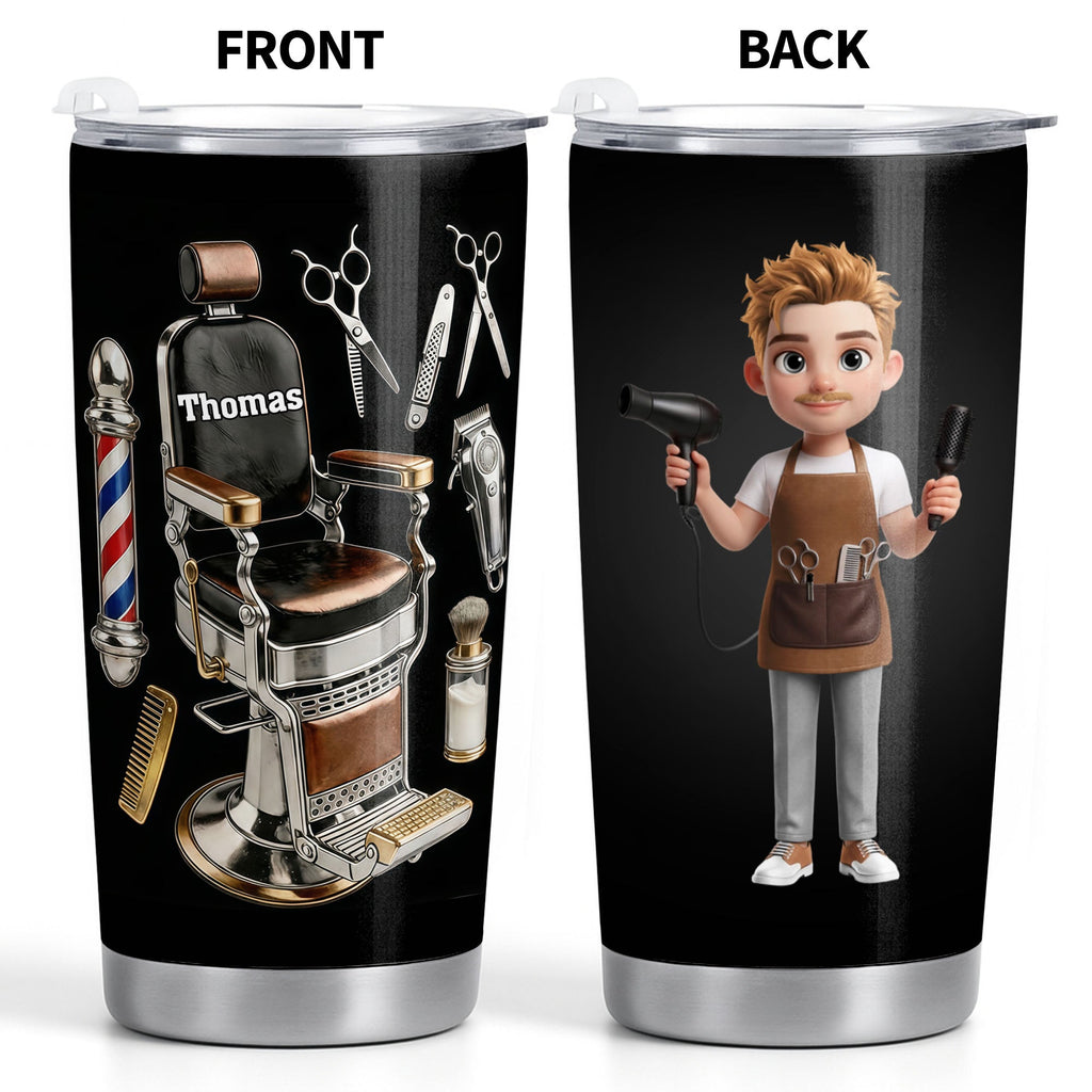 Personalized Stainless Steel Tumbler Gift for Hairstylist Tumbler GradoCreations