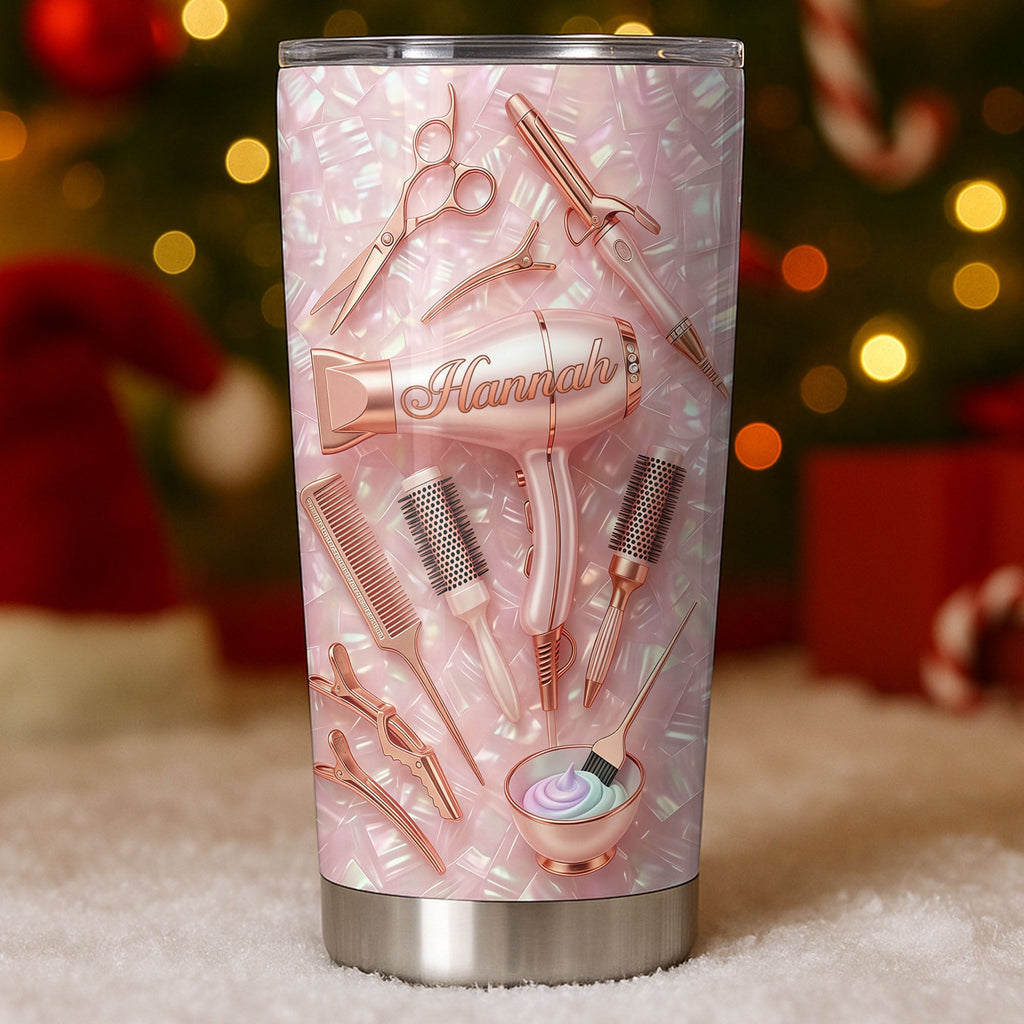 Personalized 20oz Custom Stainless Steel Tumbler Gift for Hairstylist 20oz Tumbler GradoCreations