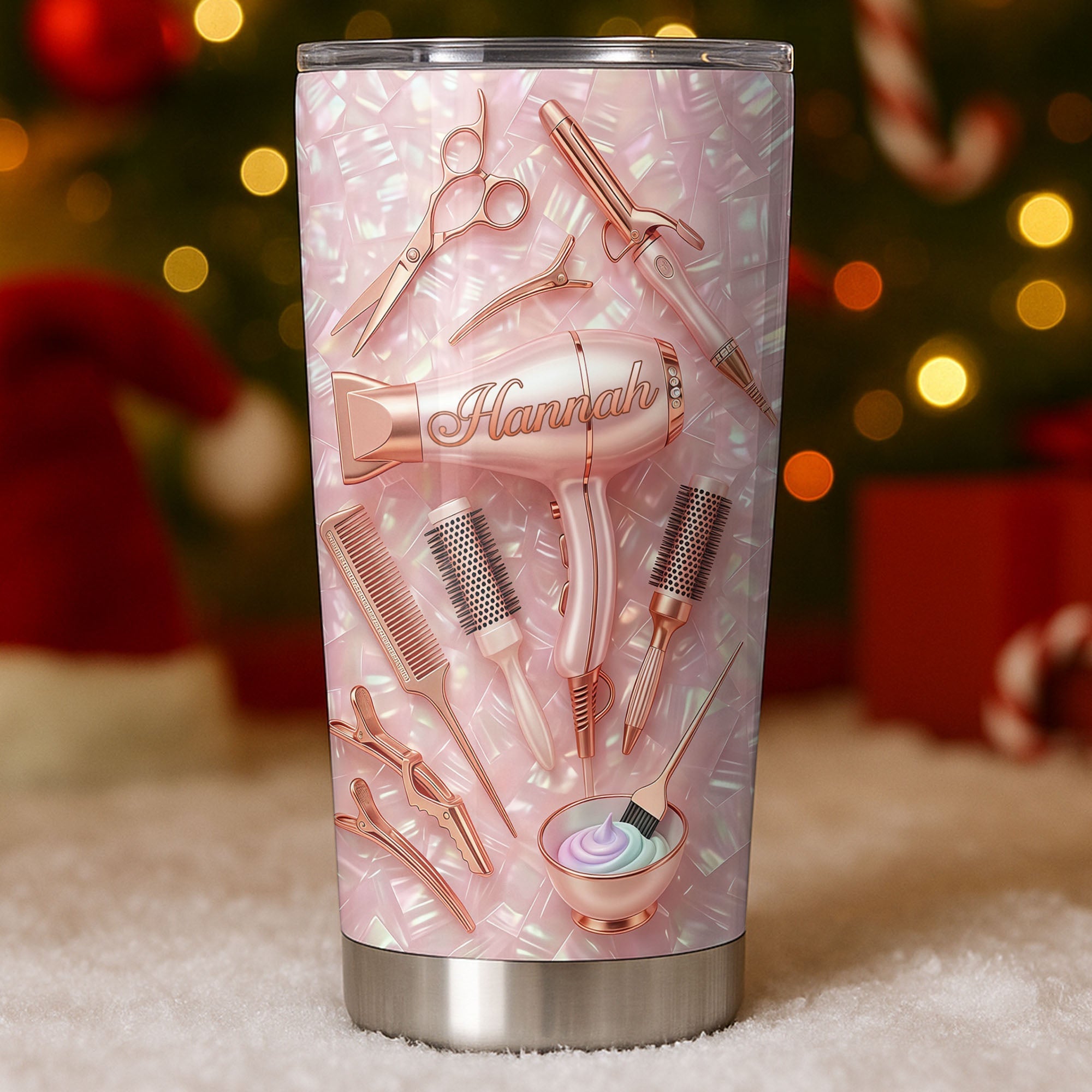 Personalized 20oz Custom Stainless Steel Tumbler Gift for Hairstylist 20oz Tumbler GradoCreations