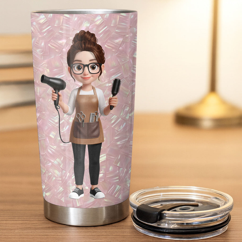 Personalized 20oz Custom Stainless Steel Tumbler Gift for Hairstylist 20oz Tumbler GradoCreations