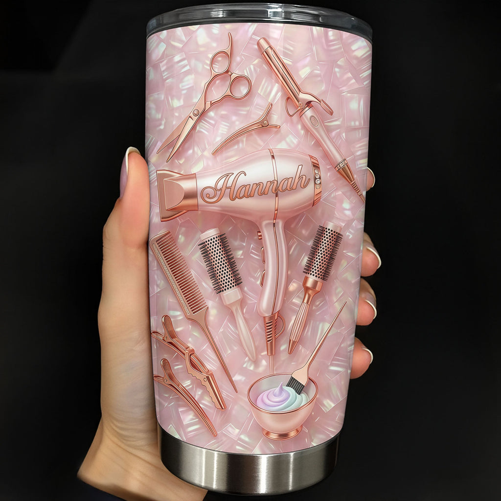 Personalized 20oz Custom Stainless Steel Tumbler Gift for Hairstylist 20oz Tumbler GradoCreations