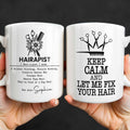 Personalized Hairapist Coffee Mug Custom Name Gift for Her Edge-to-edge Mug GradoCreations