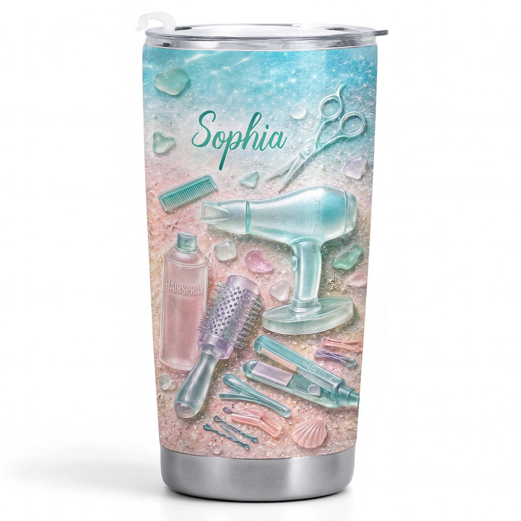 Personalized Stainless Steel Tumbler for Hairstylist Gift 20oz 20oz Tumbler GradoCreations