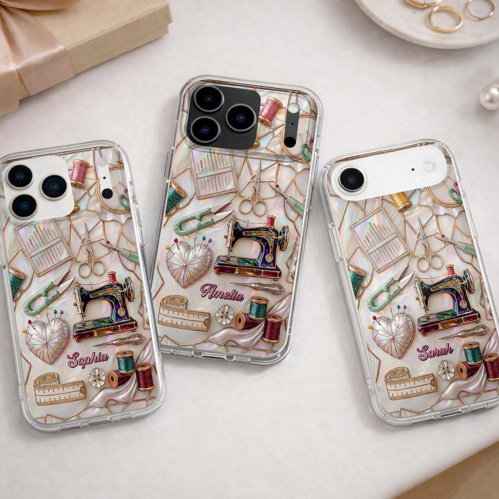 Personalized Clear Phone Case Custom Name Gift for Mom