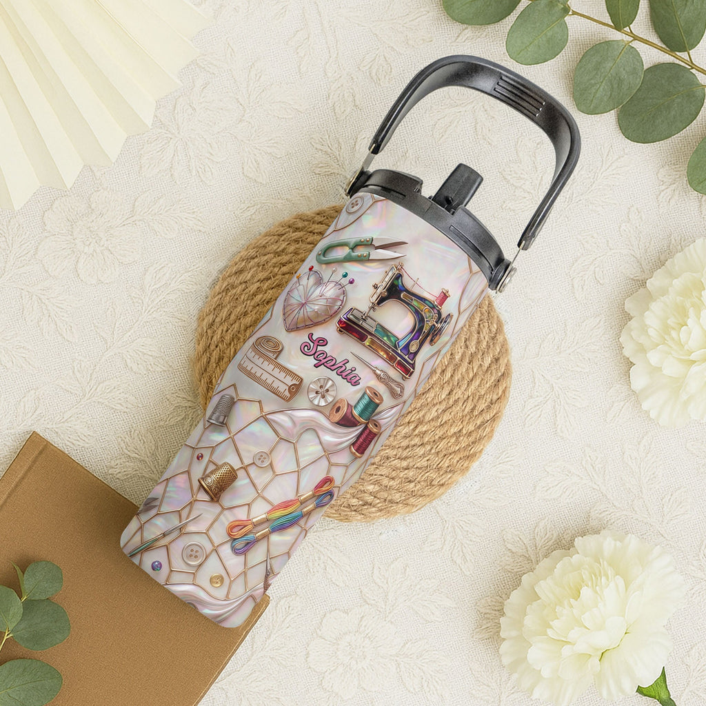 Personalized 30oz Stainless Steel Tumbler for Crafters Gift Idea