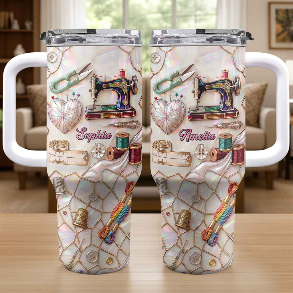 Personalized 40oz Stainless Steel Tumbler Custom Name Gift for Mom